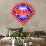 Philadelphia Phillies Neon Sign Philly Bell Logo 1