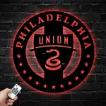 Philadelphia Union Metal Sign Fc Logo 1
