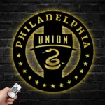 Philadelphia Union Metal Sign Fc Logo 1