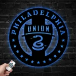 Philadelphia Union Metal Sign Fc Logo 1