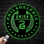 Philadelphia Union Metal Sign Fc Logo 1