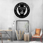 Philadelphia Union Metal Sign Fc Logo 1