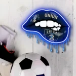 Philadelphia Union Neon Sign Fc Dripping Lips 1