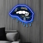 Philadelphia Union Neon Sign Fc Dripping Lips 1