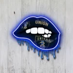 Philadelphia Union Neon Sign Fc Dripping Lips 1