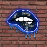 Philadelphia Union Neon Sign Fc Dripping Lips 1