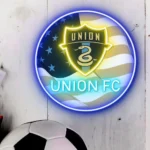 Philadelphia Union Neon Sign Fc Us Flag Acrylic 1
