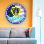 Philadelphia Union Neon Sign Fc Us Flag Acrylic 1