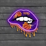 Phoenix Suns Neon Sign Dripping Lips 1