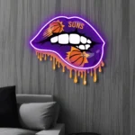 Phoenix Suns Neon Sign Dripping Lips 1
