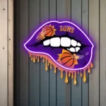 Phoenix Suns Neon Sign Dripping Lips 1
