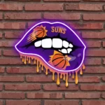 Phoenix Suns Neon Sign Dripping Lips 1