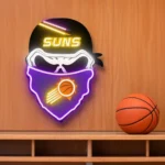 Phoenix Suns Neon Sign Skull 1