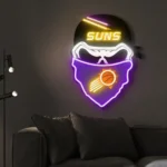 Phoenix Suns Neon Sign Skull 1