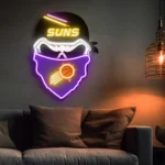 Phoenix Suns Neon Sign Skull 1