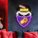 Phoenix Suns Neon Sign Skull 1