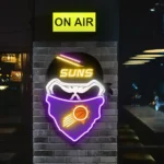 Phoenix Suns Neon Sign Skull 1
