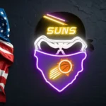 Phoenix Suns Neon Sign Skull 1