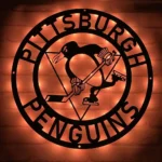 Pittsburgh Penguins Metal Sign Nhl 1