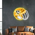 Pittsburgh Penguins Neon Sign Nhl Hockey Helmet Acrylic Led 1