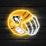 Pittsburgh Penguins Neon Sign Nhl Hockey Helmet Acrylic Led 1