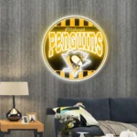 Pittsburgh Penguins Neon Sign Retro Acrylic 1
