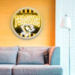 Pittsburgh Penguins Neon Sign Retro Acrylic 1