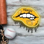 Pittsburgh Pirates Neon Sign Dripping Lips 1