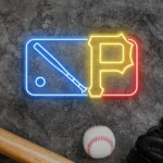 Pittsburgh Pirates Neon Sign Mlb Logo 1