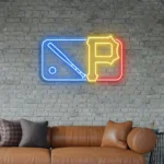 Pittsburgh Pirates Neon Sign Mlb Logo 1