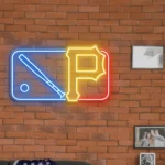 Pittsburgh Pirates Neon Sign Mlb Logo 1