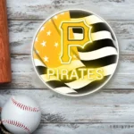 Pittsburgh Pirates Neon Sign Us Flag Acrylic 1