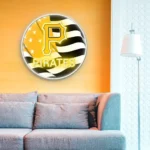 Pittsburgh Pirates Neon Sign Us Flag Acrylic 1