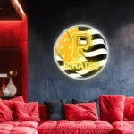 Pittsburgh Pirates Neon Sign Us Flag Acrylic 1