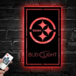 Pittsburgh Steelers Metal Sign Bud Light 1