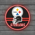 Pittsburgh Steelers Neon Sign Detailed Nfl Helmet Acrylic 1