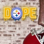 Pittsburgh Steelers Neon Sign Dripping Dope 1