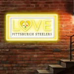 Pittsburgh Steelers Neon Sign Love Sign 1