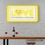 Pittsburgh Steelers Neon Sign Love Sign 1