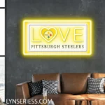 Pittsburgh Steelers Neon Sign Love Sign 1