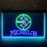 Pittsburgh Steelers Neon Sign Michelob 3 Color 1