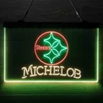 Pittsburgh Steelers Neon Sign Michelob 3 Color 1