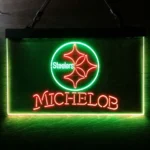 Pittsburgh Steelers Neon Sign Michelob Est 1933 1