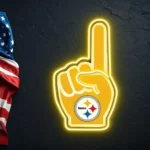 Pittsburgh Steelers Neon Sign Nfl Foam Finger 1