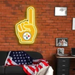 Pittsburgh Steelers Neon Sign Nfl Foam Finger 1