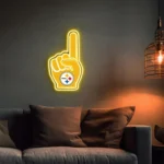 Pittsburgh Steelers Neon Sign Nfl Foam Finger 1