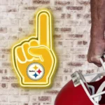 Pittsburgh Steelers Neon Sign Nfl Foam Finger 1