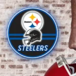 Pittsburgh Steelers Neon Sign Nfl Helmet Acrylic 1
