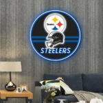 Pittsburgh Steelers Neon Sign Nfl Helmet Acrylic 1