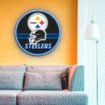 Pittsburgh Steelers Neon Sign Nfl Helmet Acrylic 1